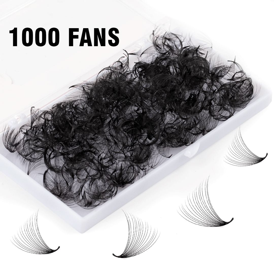 16D Promade Loose Fans - 1000 Fans-LYMEEBEAUTY