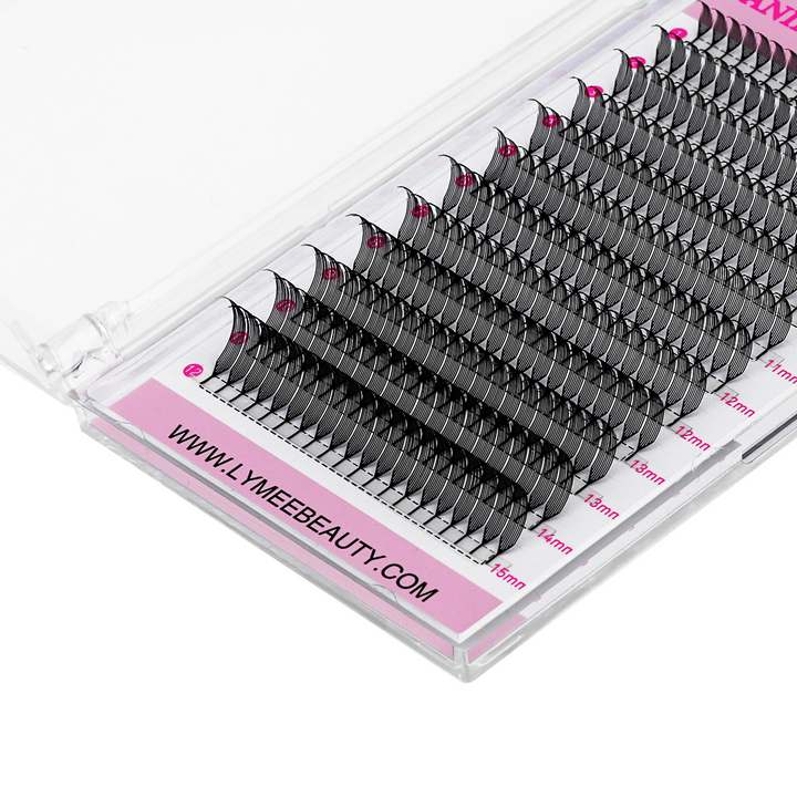 0.07MM Premade Anime Chunk Eyelash Extensions 12Rows-lymeebeauty