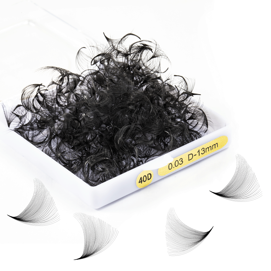 40D Premade Lash Fans - 500 Loose Promade Fans-LymeeBeauty
