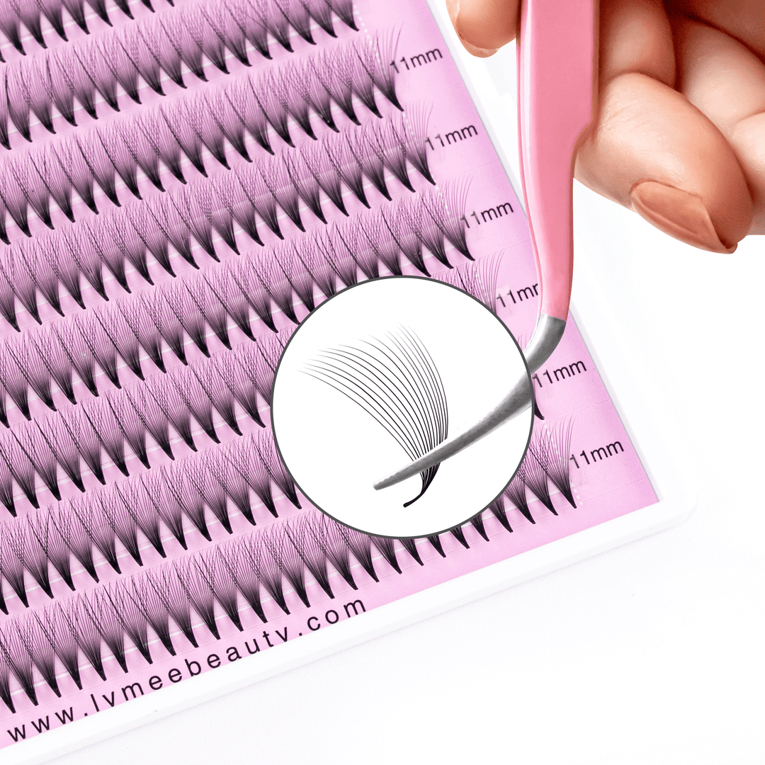 16D  Promade Narrow  Fans - 1000 Fans 25 Rows-lymeebeauty