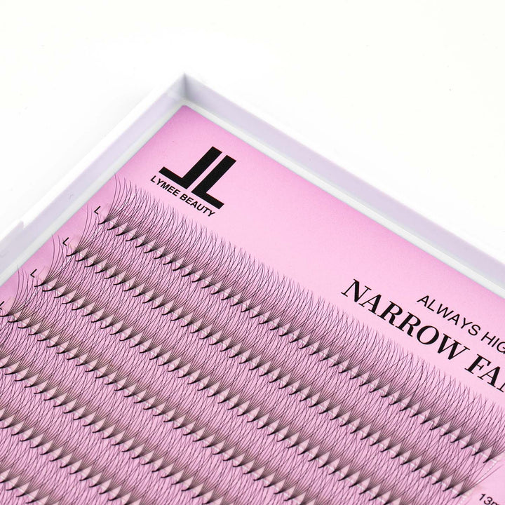 6D  Promade Narrow  Fans - 1000 Fans 25 Rows-lymeebeauty