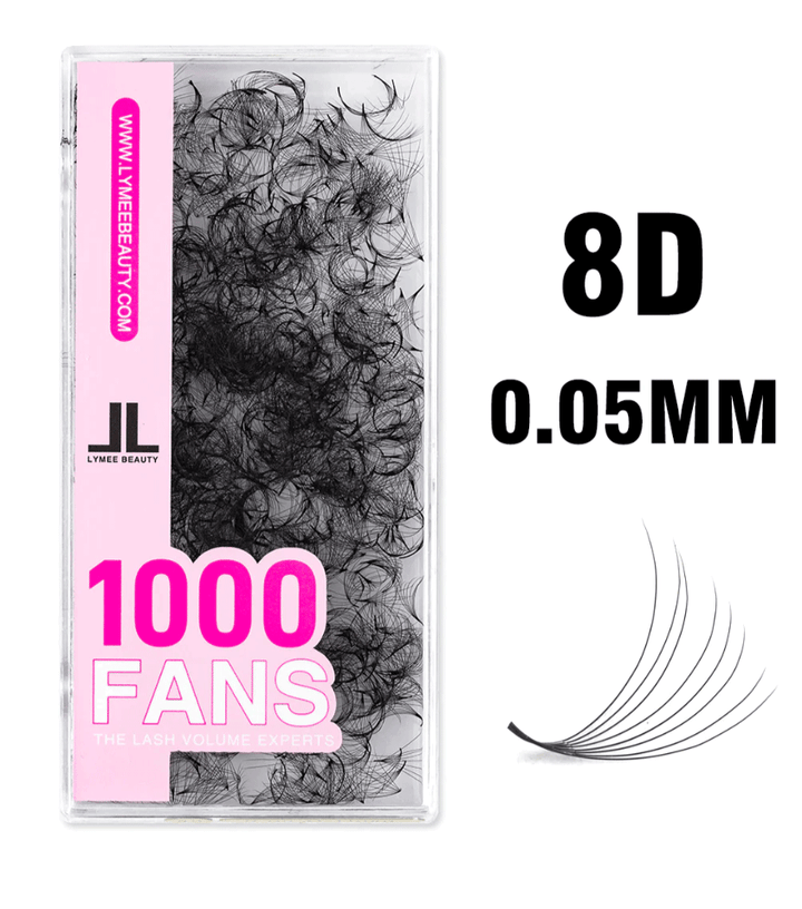 8D Premade Lash Fans - 1000 Loose Promade Fans-LYMEEBEAUTY