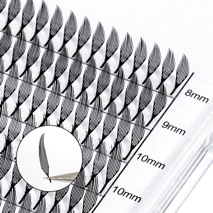 0.07MM Premade Anime Chunk Eyelash Extensions 12Rows-lymeebeauty