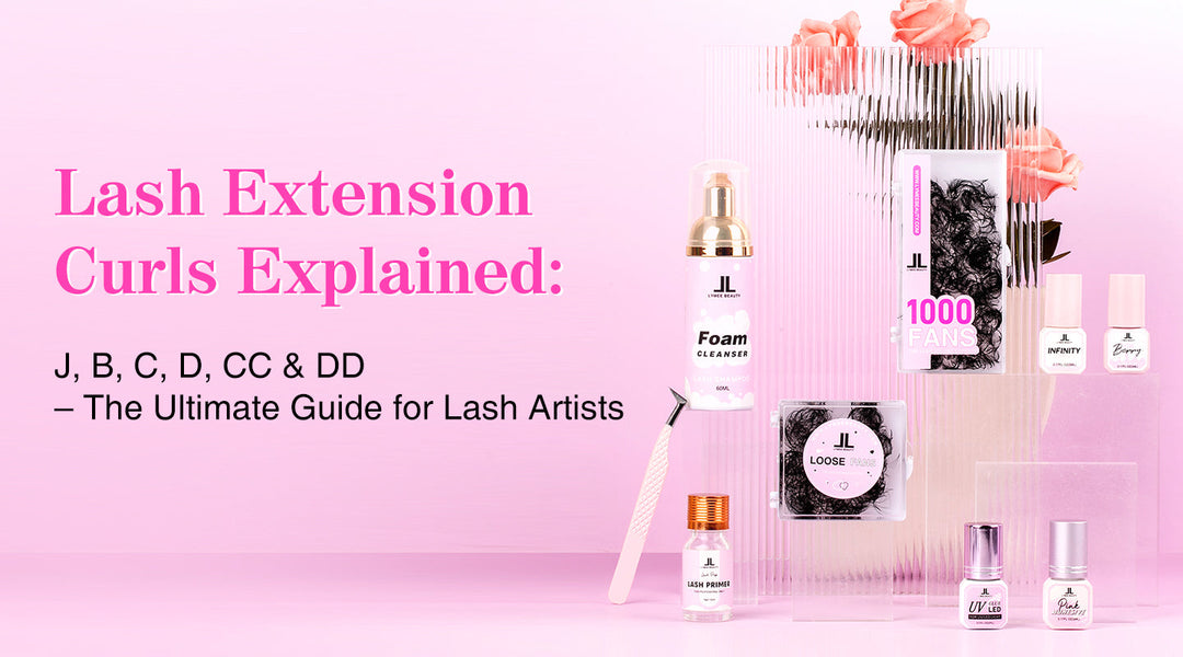 Lash Extension Curls Explained: J, B, C, D, CC & DD – The Ultimate Guide for Lash Artists - Lymeebeauty