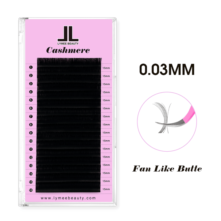 0.03MM Cashmere Eyelash Extensions - LymeeBeauty