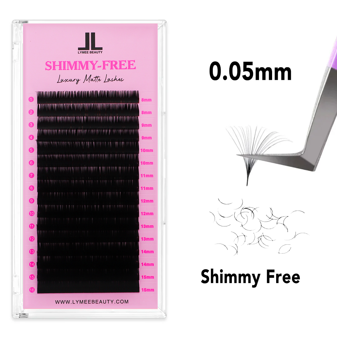 0.05MM Shimmy-Free Lashes 16 Rows-lymeebeauty