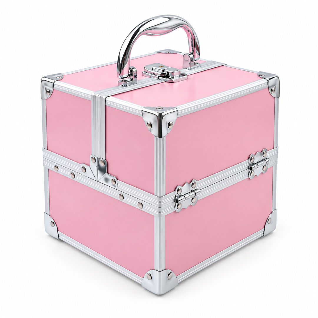Deluxe Pink Eyelash Kit Suitcase