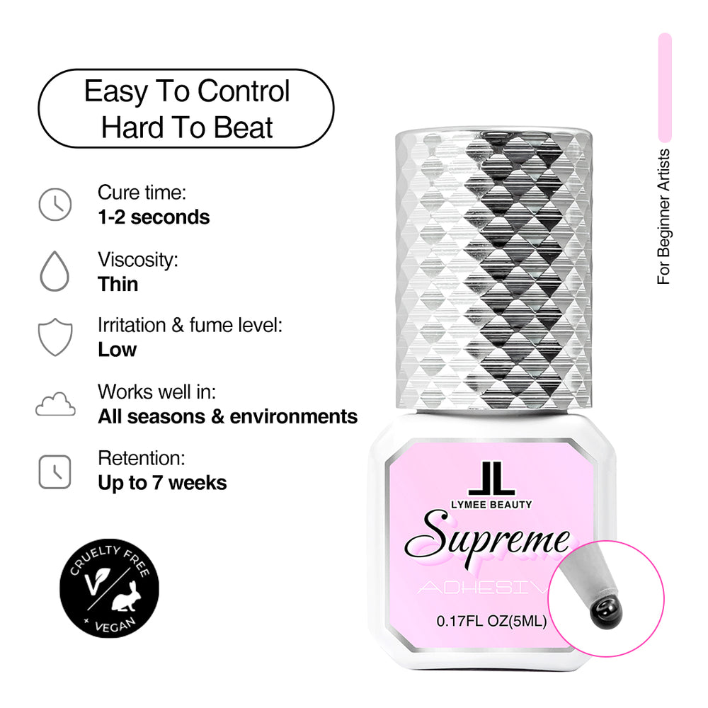 1-2 Seconds Supreme Eyelash Extension Glue - LymeeBeauty