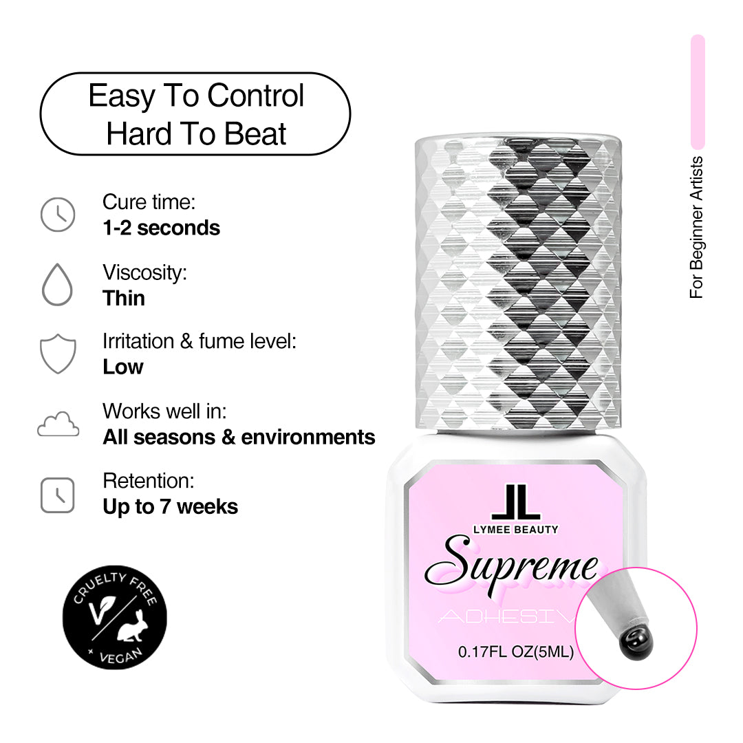 1-2 Seconds Supreme Eyelash Extension Glue - LymeeBeauty