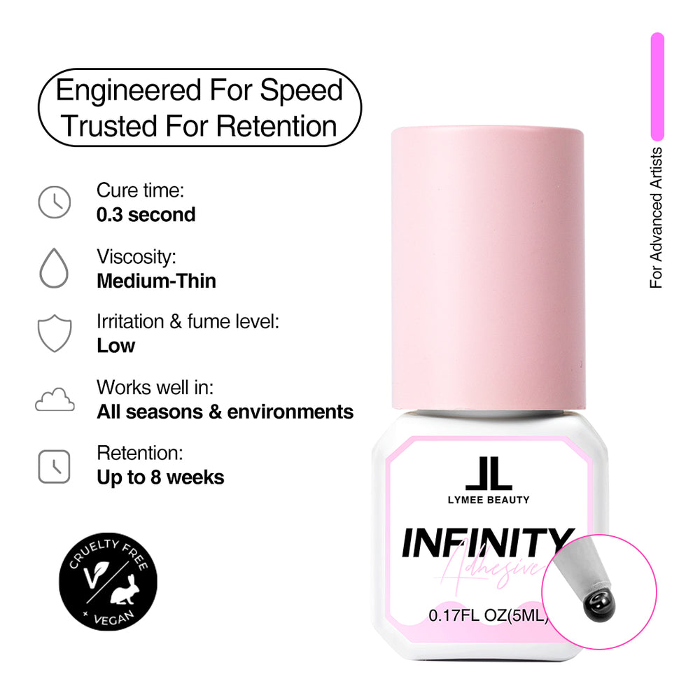 0.3 Second Infinity Eyelash Extension Glue - LymeeBeauty