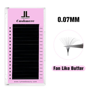 0.07MM Cashmere Eyelash Extensions 16 Rows - Lymeebeauty