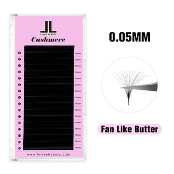 0.05MM Cashmere Eyelash Extensions 16 Rows - Lymeebeauty