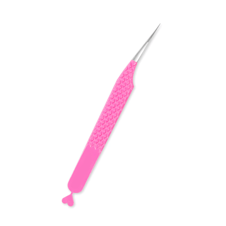 TP-03 Heart-shaped Pink Tweezers For Eyelash Extension