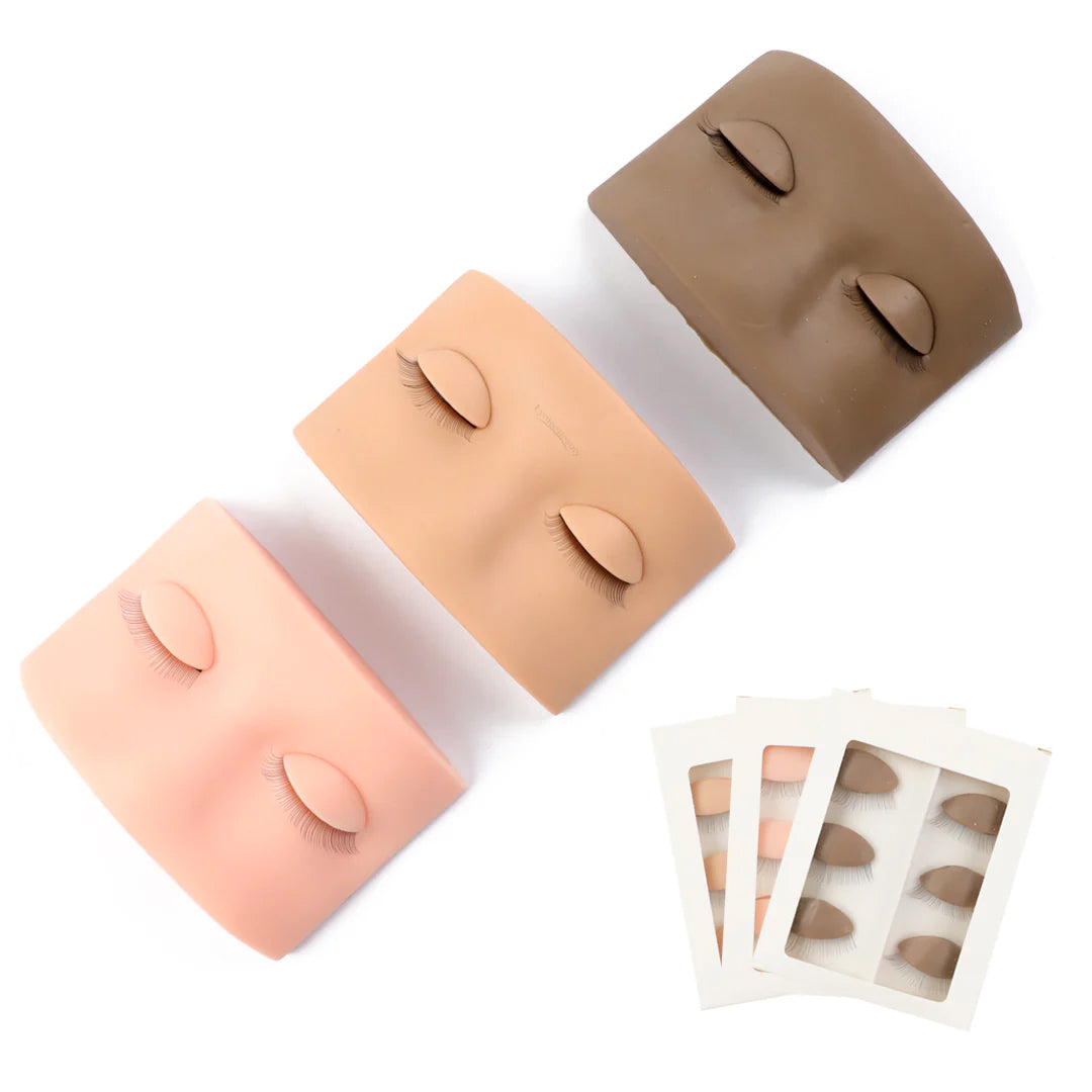 Mannequin Head With Practice Silicone Eyes - LymeeBeauty