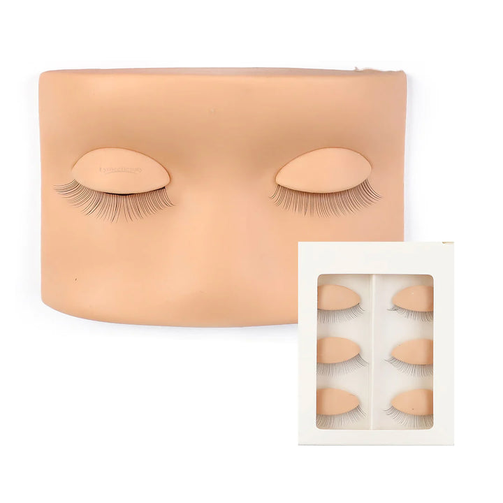 Mannequin Head With Practice Silicone Eyes - LymeeBeauty