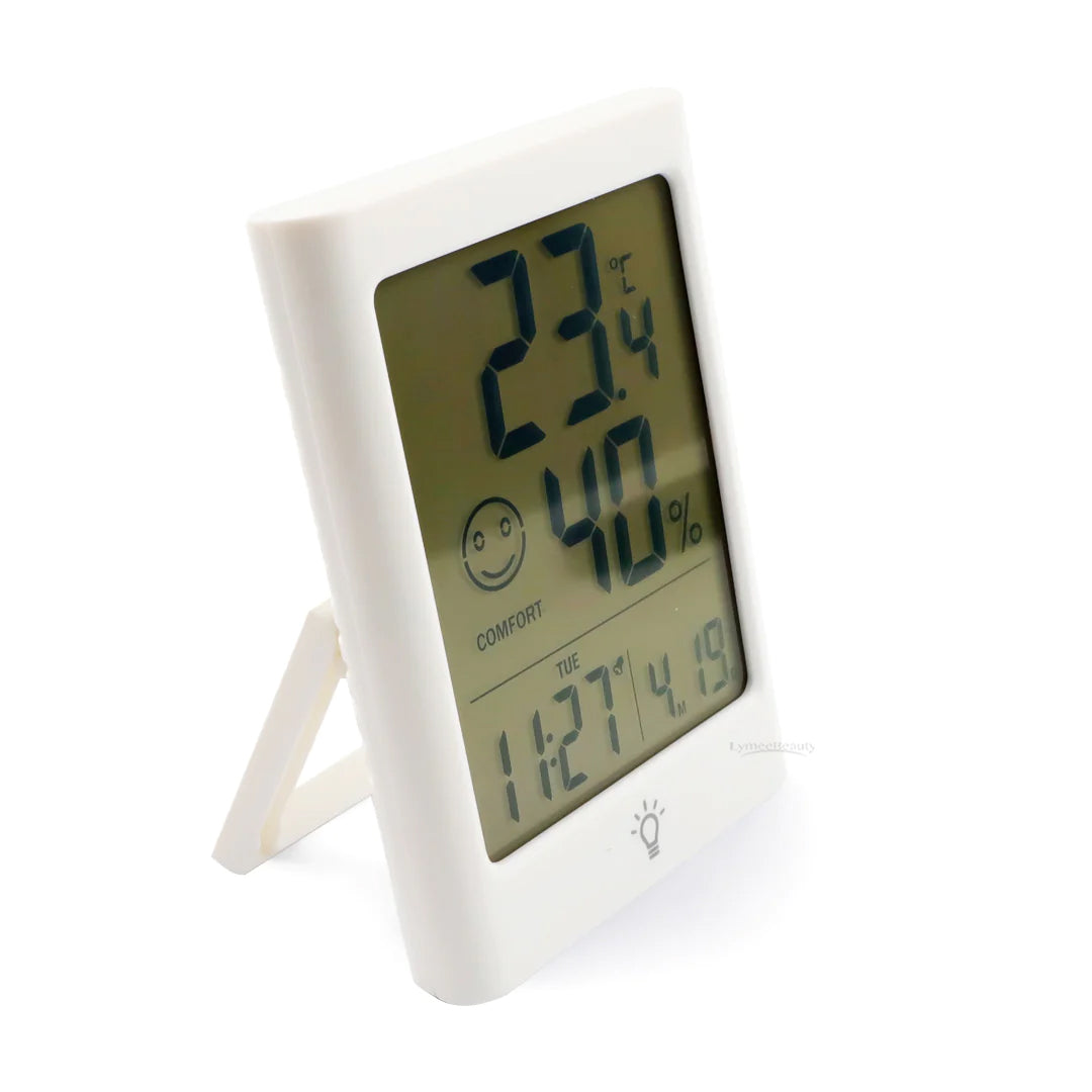 Intelligent Temperature And Humidity Meter With Alarm Clock - LymeeBeauty