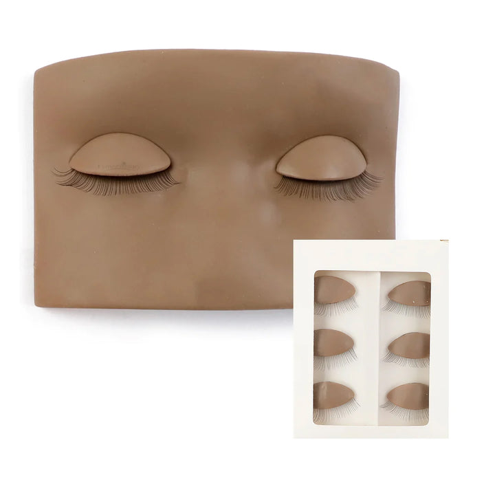 Mannequin Head With Practice Silicone Eyes - LymeeBeauty