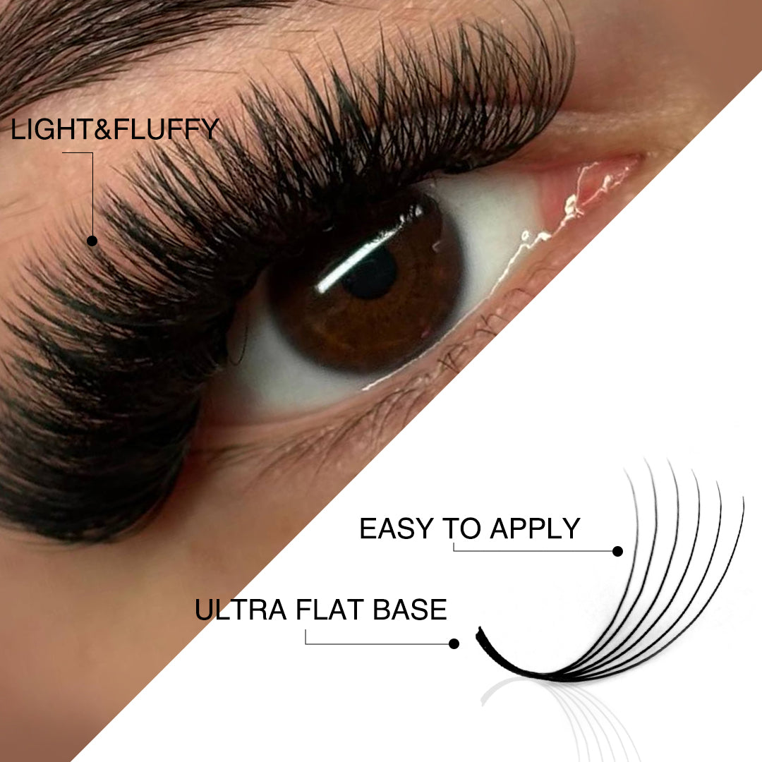 6D Promade Narrow Fans - 1000 Fans - Lymeebeauty