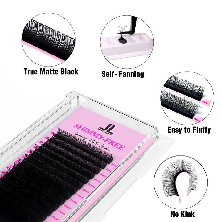 Shimmy-Free Lashes 16 Rows -lymeebeauty