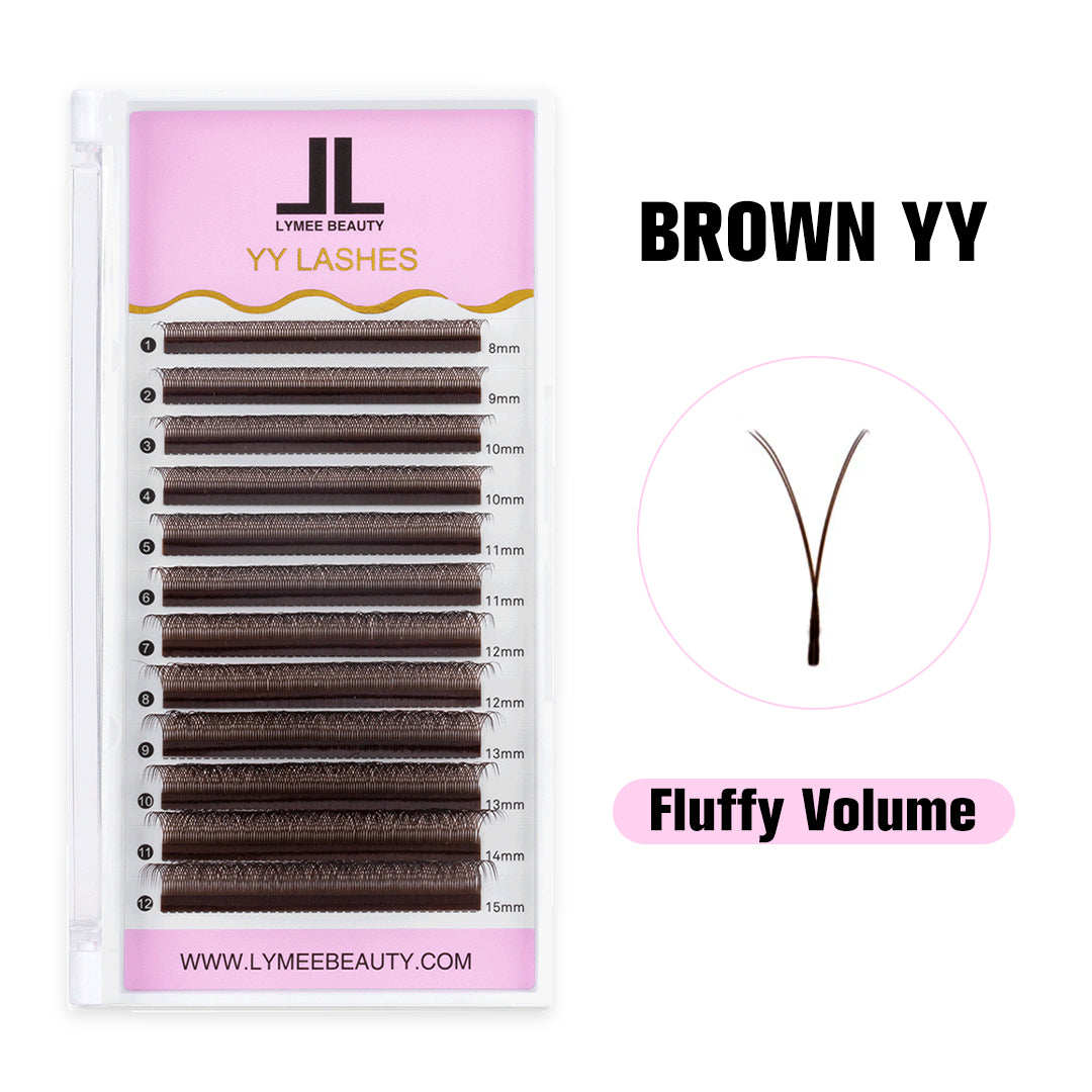 Dark Brown 0.07MM YY Volume Eyelash Extensions - Lymeebeauty