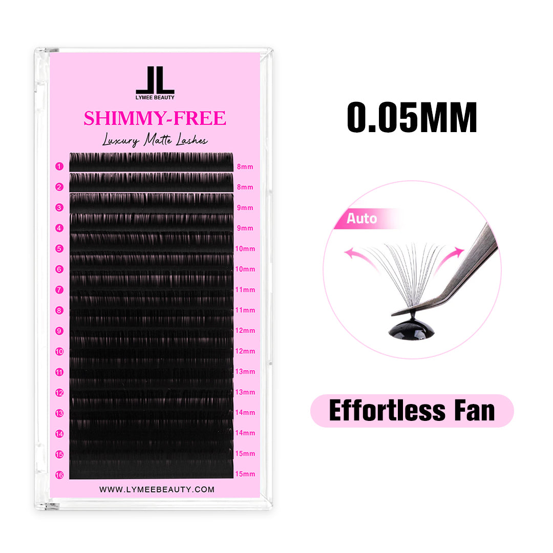 0.05MM Shimmy-Free Lashes 16 Rows - Lymeebeauty