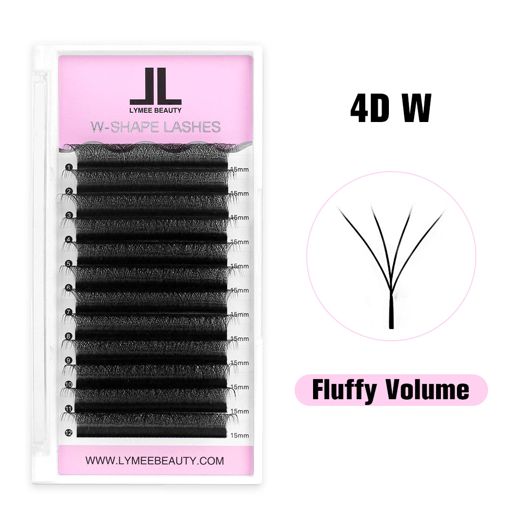 4D W-Shape Premade Volume Fan Lashes - Lymeebeauty