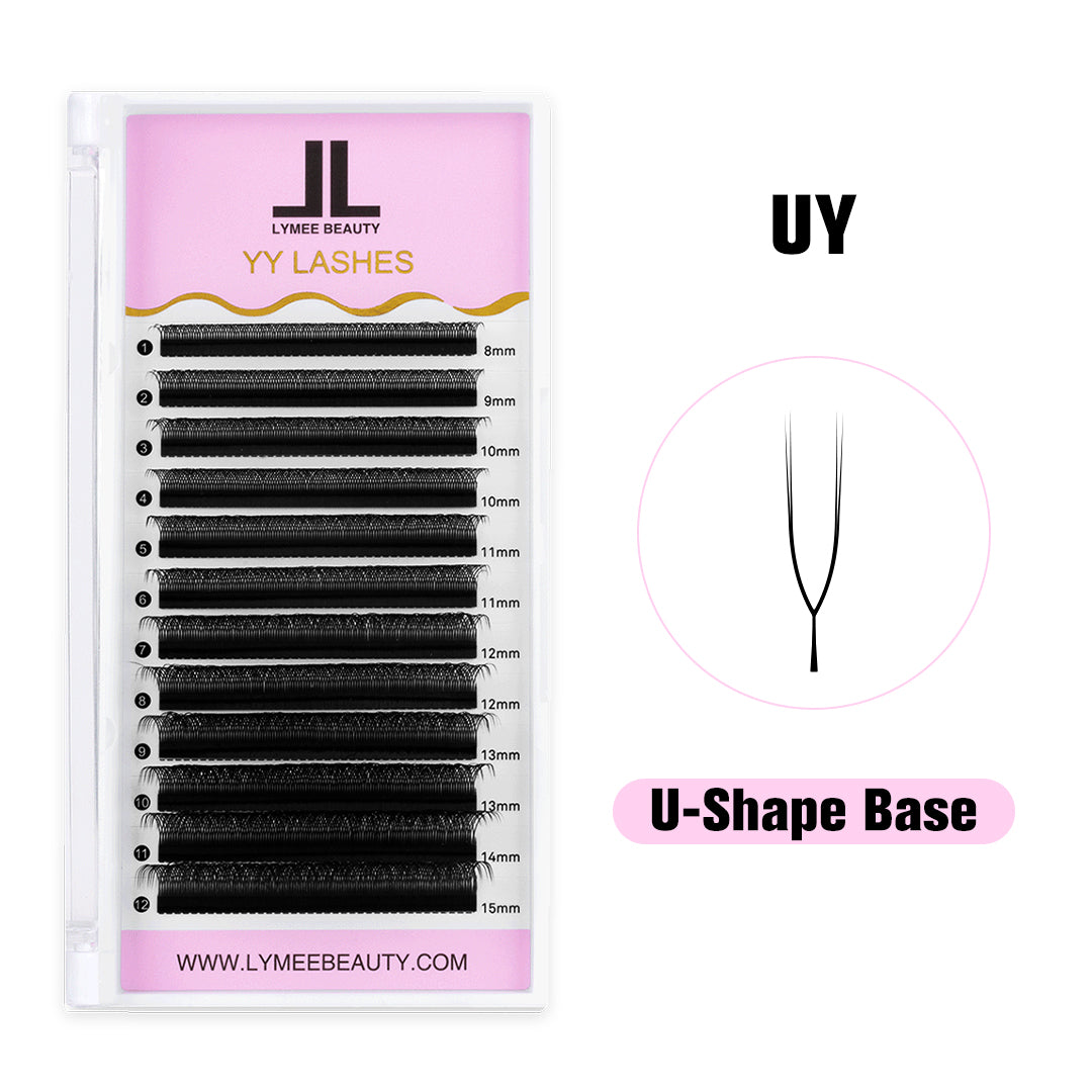 U-Shape YY Lash Volume Premade Fan Eyelash Extensions - Lymeebeauty