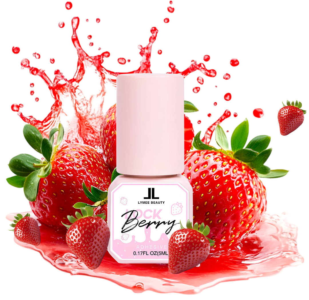 0.3 Second Berry Lock Eyelash Extension Glue-lymeebeauty