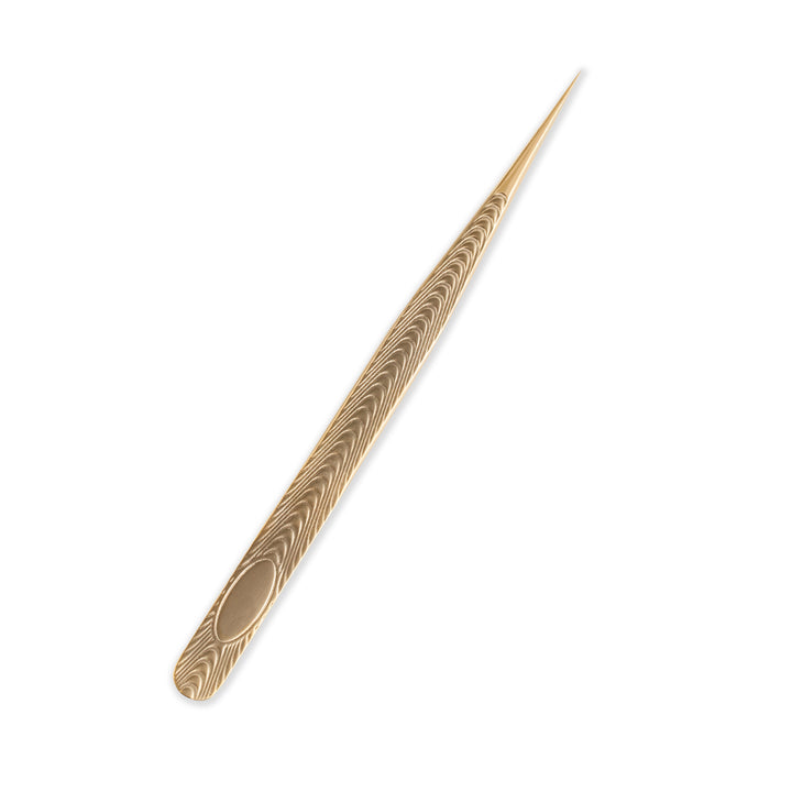 TF-08 Fish Scale Champagne Gold Tweezers for Eyelash Extension - Lymeebeauty