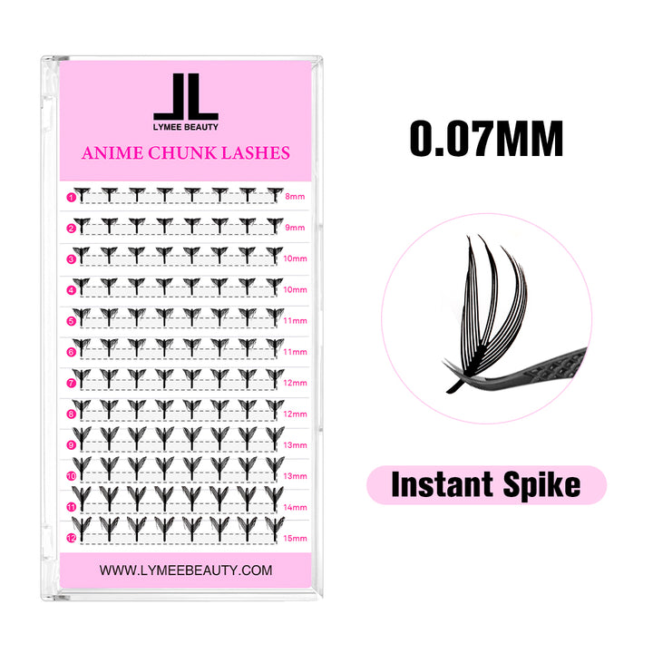0.07MM Anime Butterfly Lashes - Airy Spike - Lymeebeauty