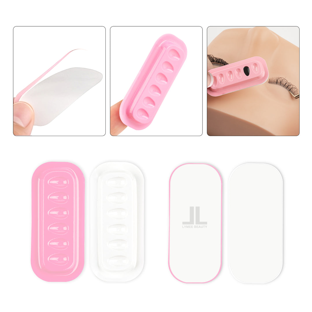 Rectangular Glue Holder Pallet (10Pcs/Pack)-lymeebeauty