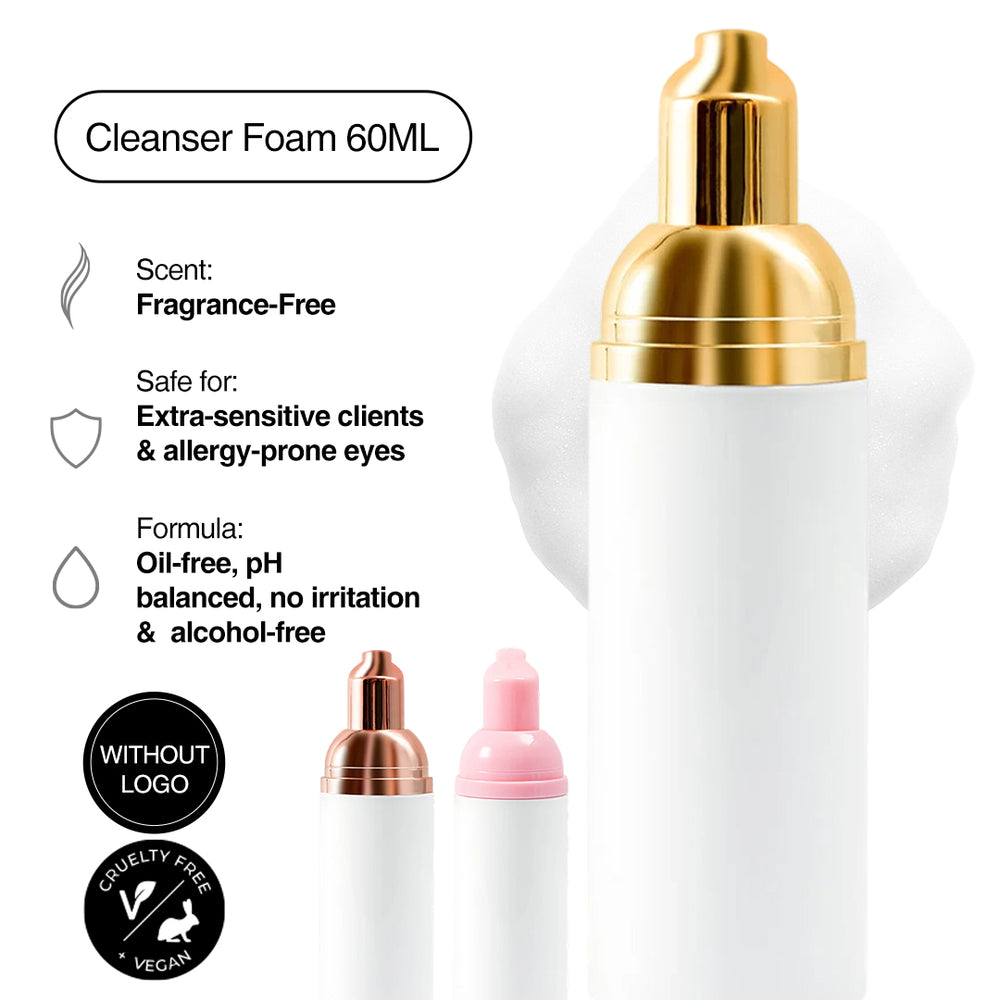 （Without logo) Eyelash Extension Cleanser Foam 60ML - LymeeBeauty