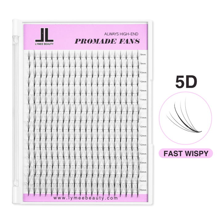 5D Premade WISPY Fans Eyelash Extensions 320 Fans 16 Rows - LymeeBeauty