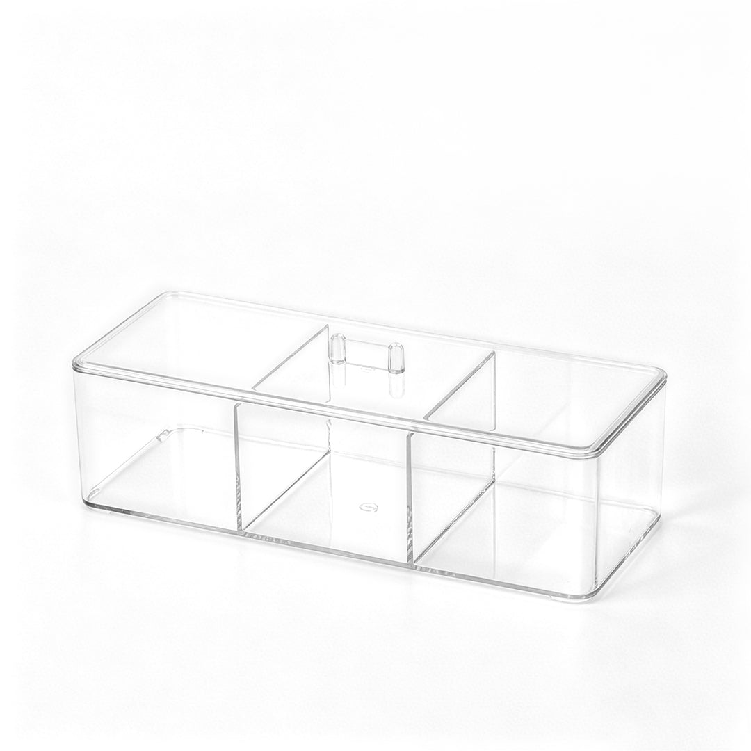 3 Compartment Box with Lid - Lymeebeauty