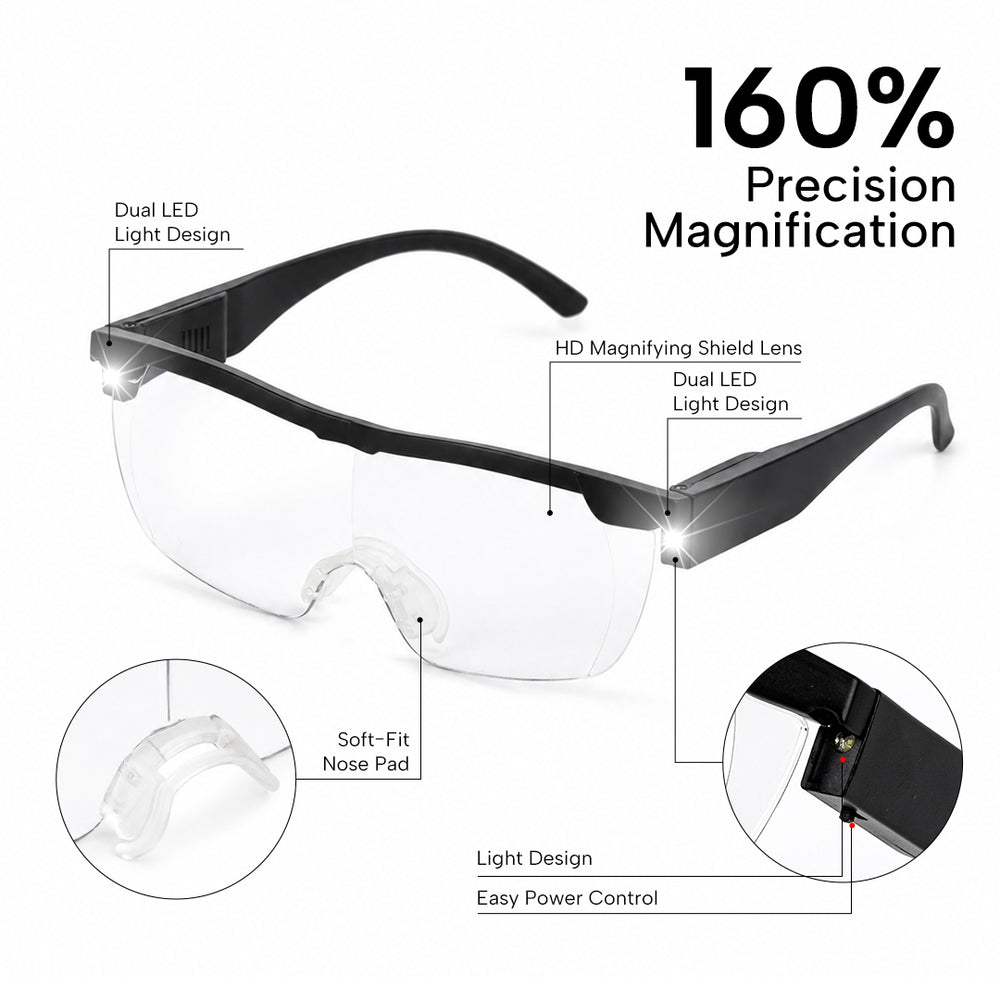 LED Magnifying Glasses with Light for Lash Extensions -Lymeebeauty
