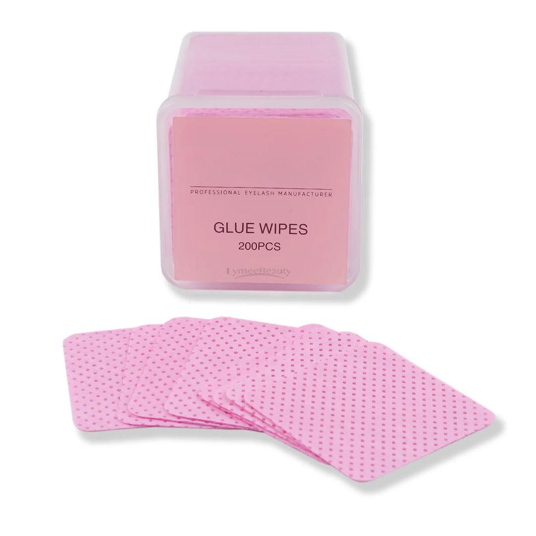 Pink Adhesive Wipes For Eyelash Extensions(200pcs) - LymeeBeauty