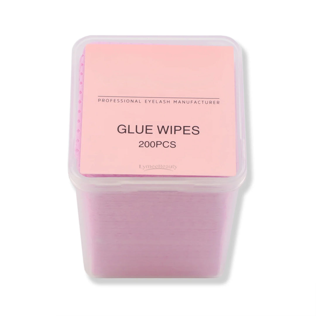 Pink Adhesive Wipes For Eyelash Extensions(200pcs) - LymeeBeauty