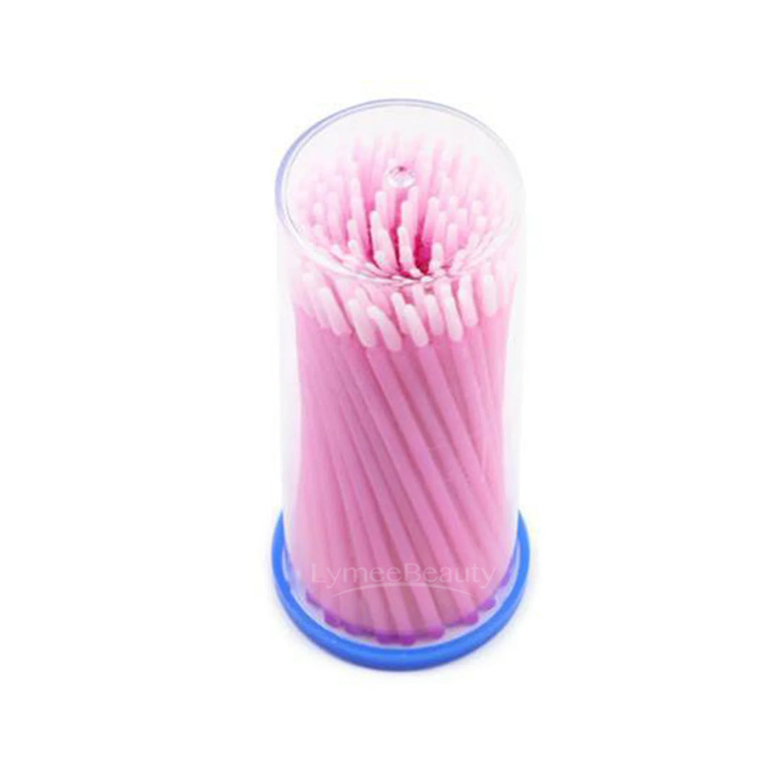 New Cotton Swab Brush For Eyelash Extensions100 PIECES/PACK - LymeeBeauty