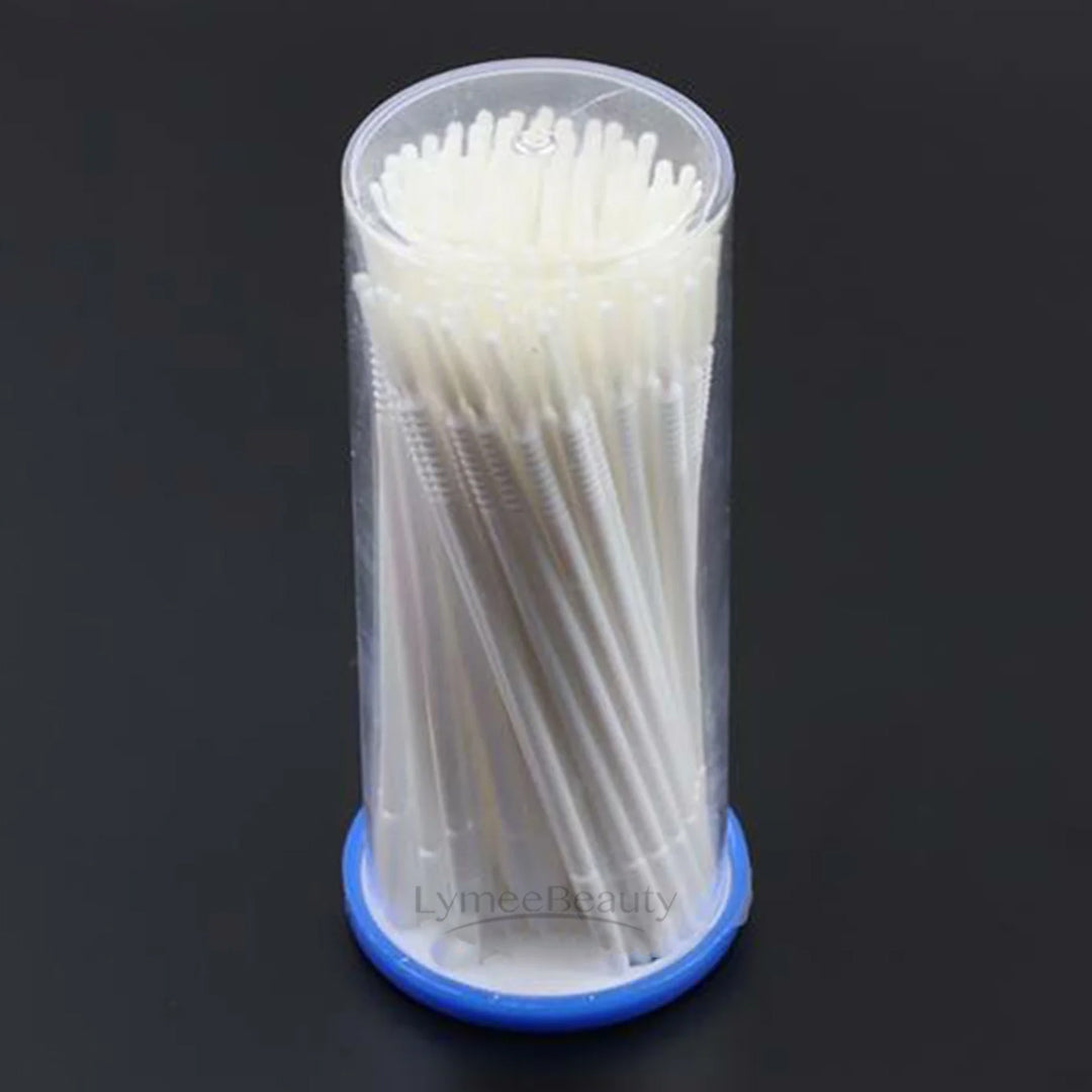 New Cotton Swab Brush For Eyelash Extensions100 PIECES/PACK - LymeeBeauty