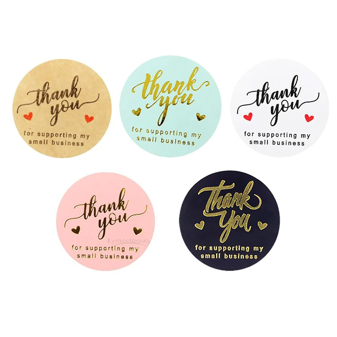 Thank You Stickers Rolls (500PCS) - LymeeBeauty