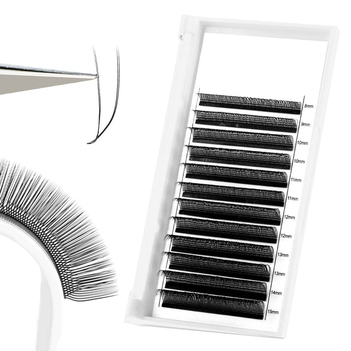 U-Shape YY Lash Volume Premade Fan Eyelash Extensions-lymeebeauty
