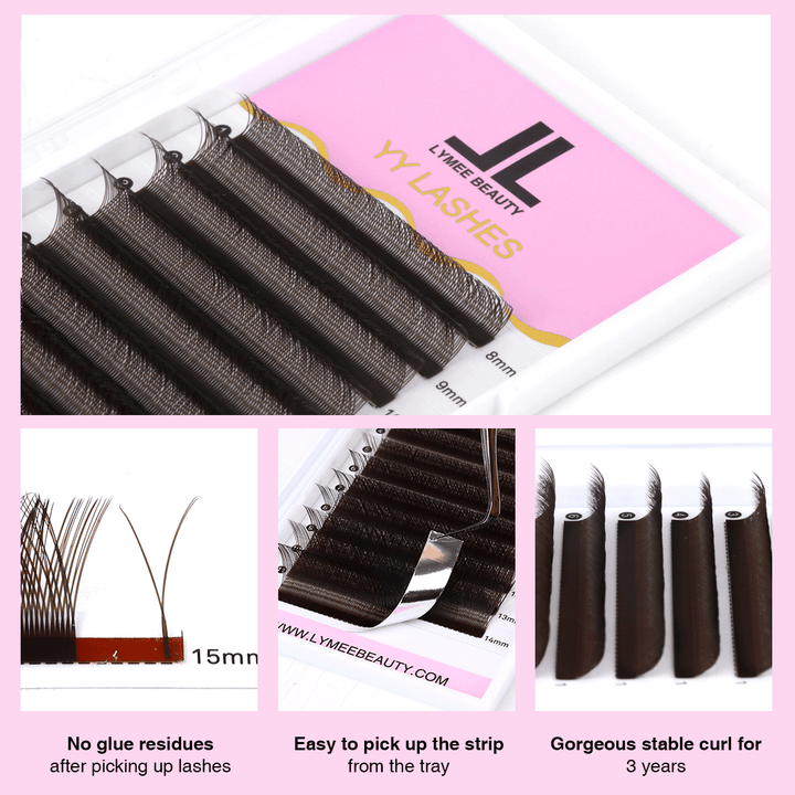 Dark Brown 0.07MM YY Volume Eyelash Extensions