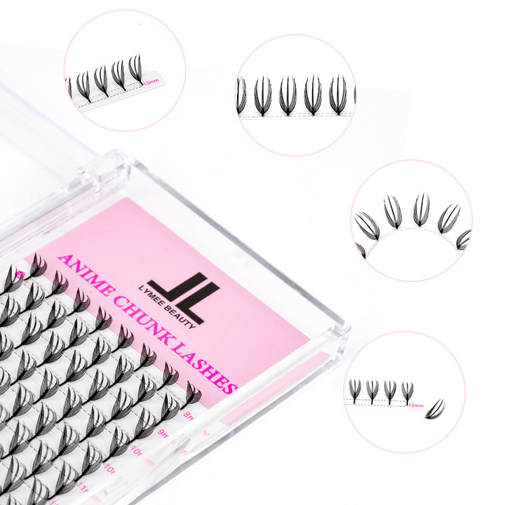 0.07MM Anime Butterfly Lashes - Airy Spike - Lymeebeauty