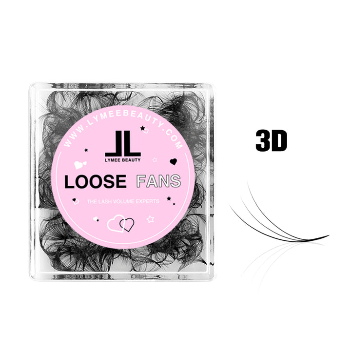 3D Promade Loose Fans - 500 Fans - Lymeebeauty