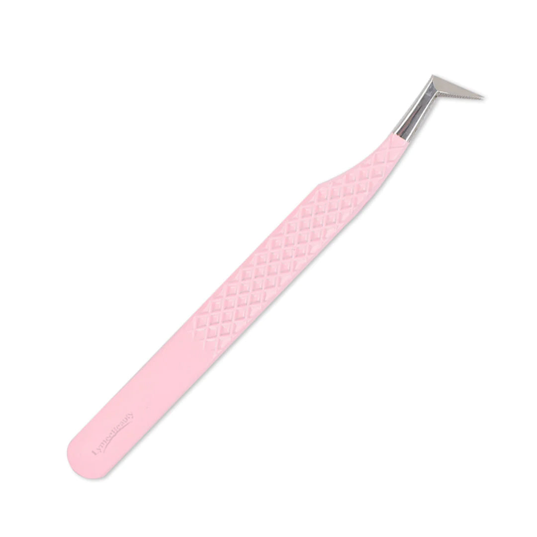 TL-01 Light Pink Fiber Tweezers For Eyelash Extension