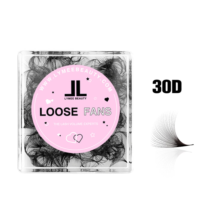 30D Premade Lash Fans - 500 Loose Promade Fans - LymeeBeauty