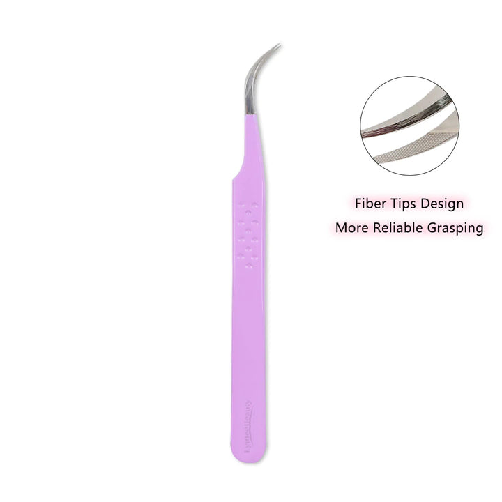 TV-01 Violet Fiber Tweezers For Eyelash Extension