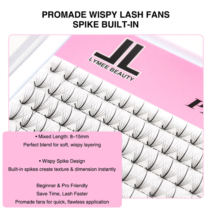 7D Promade WISPY Fans Lashes - 320 Fans - Lymeebeauty