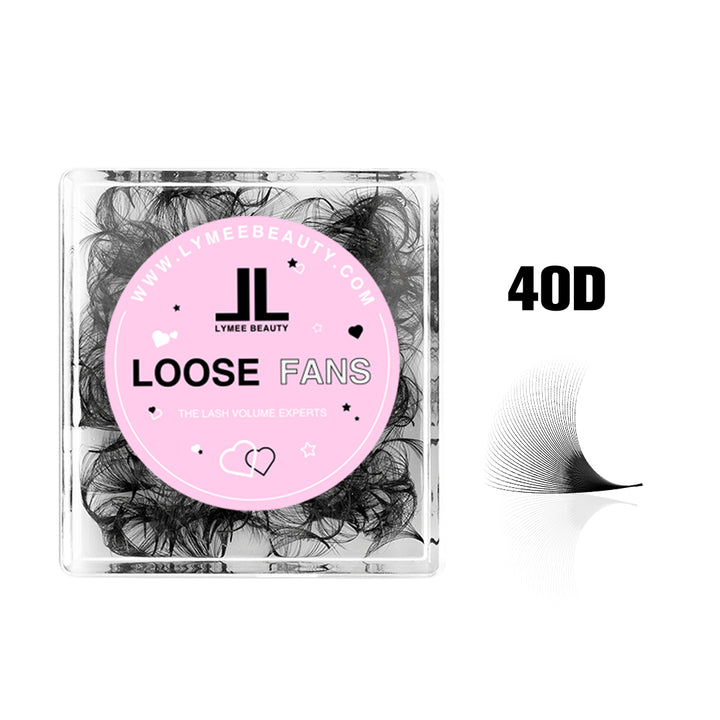 40D Premade Lash Fans - 500 Loose Promade Fans-LymeeBeauty