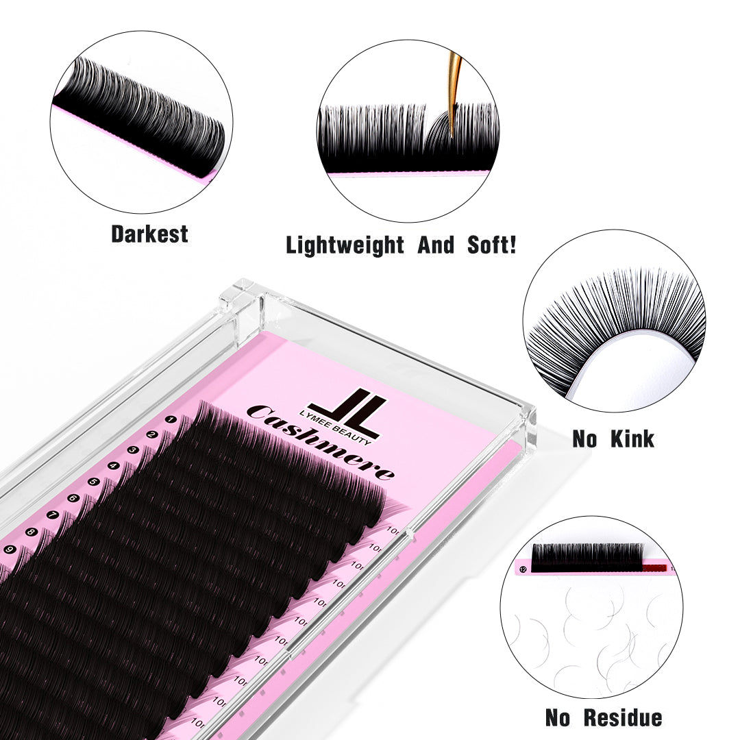 0.03MM Cashmere Eyelash Extensions - LymeeBeauty